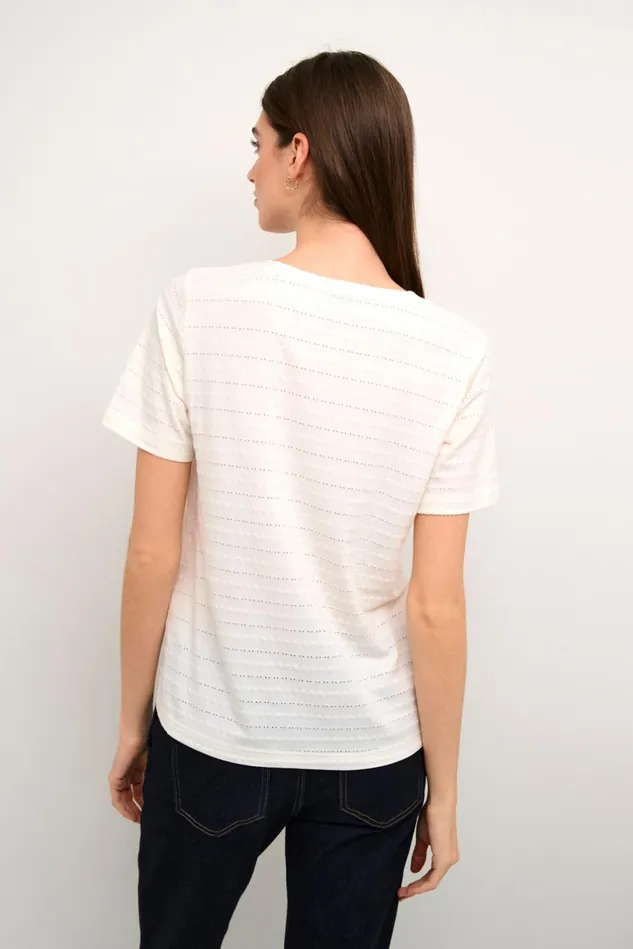 Tops and TShirts Women CULTURE CUtedi Tshirt Spring Gardenia