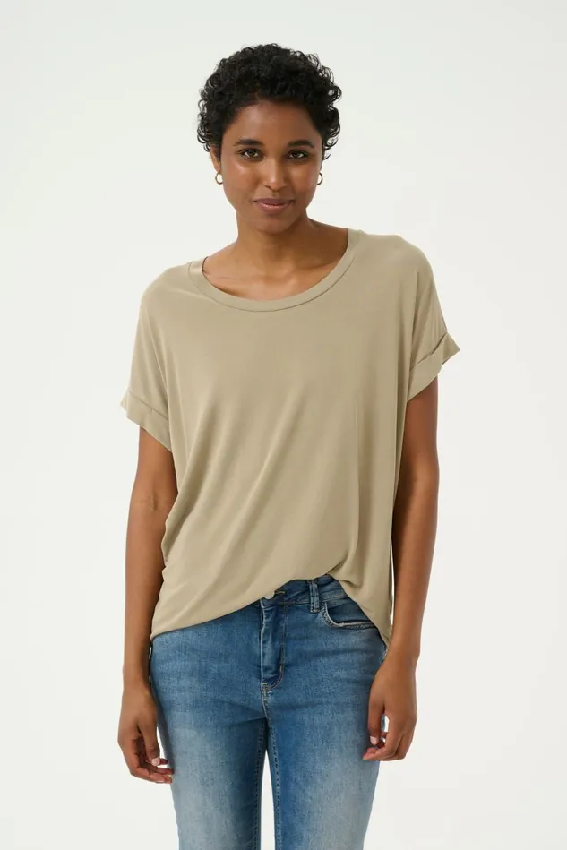Tops and TShirts Women CULTURE Kajsa Tshirt Dune