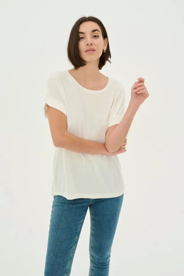 Tops and TShirts Women CULTURE Kajsa Tshirt Spring Gardenia