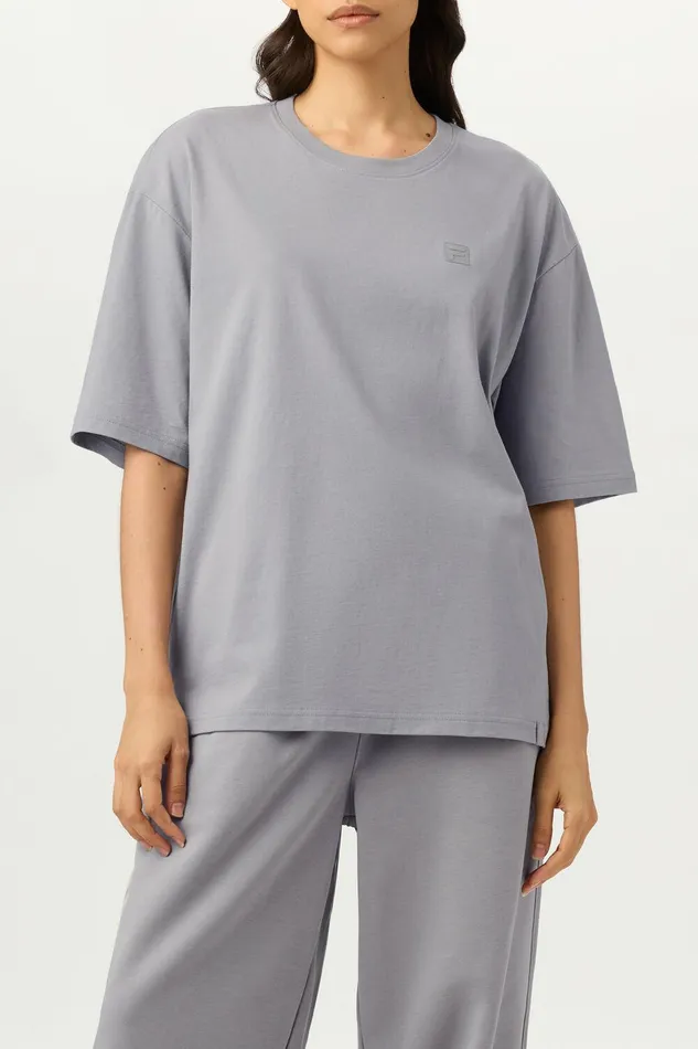 Tops and TShirts Women Fila Apex Relaxed Box Tee 051 Ultimate Gray Tops and TShirts Women Fila Apex Relaxed Box Tee 051 Ultimate Gray