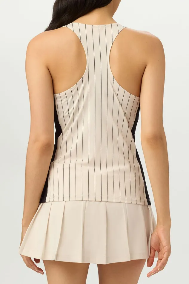 Tops and TShirts Women Fila Performance Iconic Racerback Tank 927 Angorablack Pinstripe Tops and TShirts Women Fila Performance Iconic Racerback Tank 927 Angorablack Pinstripe
