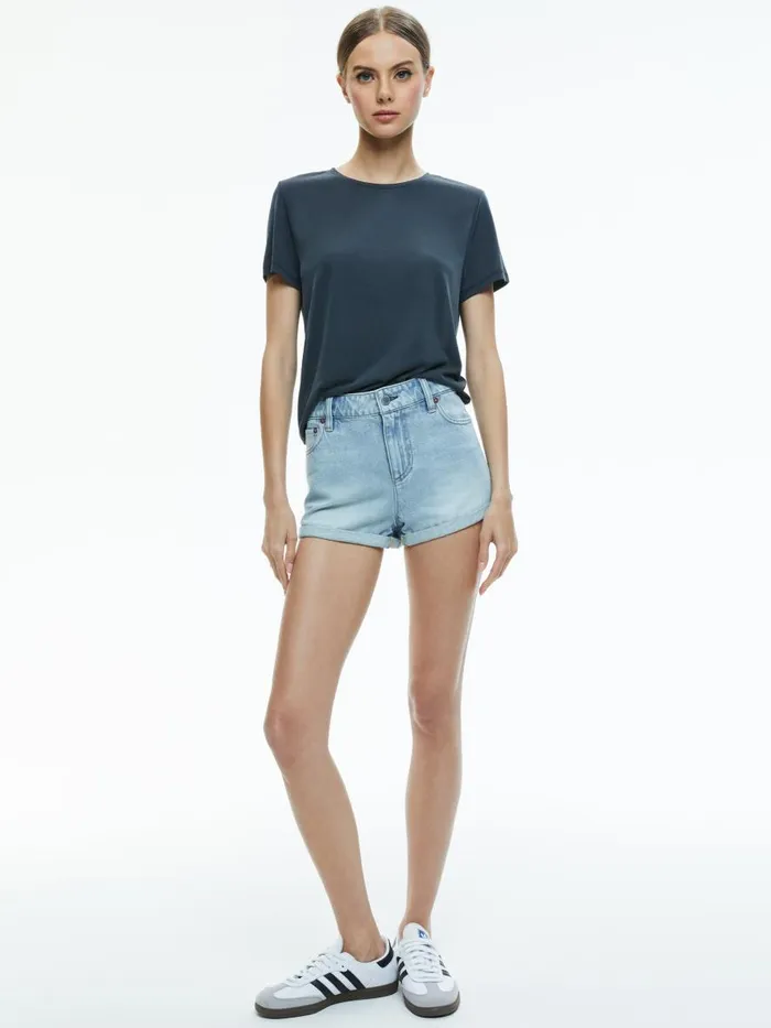 Tops Women Alice Olivia PERFECT TEE Black