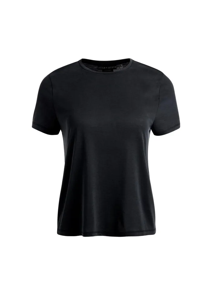 Tops Women Alice Olivia PERFECT TEE Black