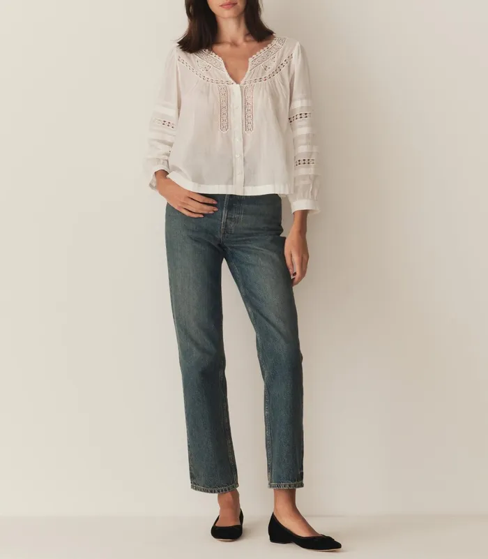 Tops Women DEN Celeste Top Salt Tops Women DEN Celeste Top Salt