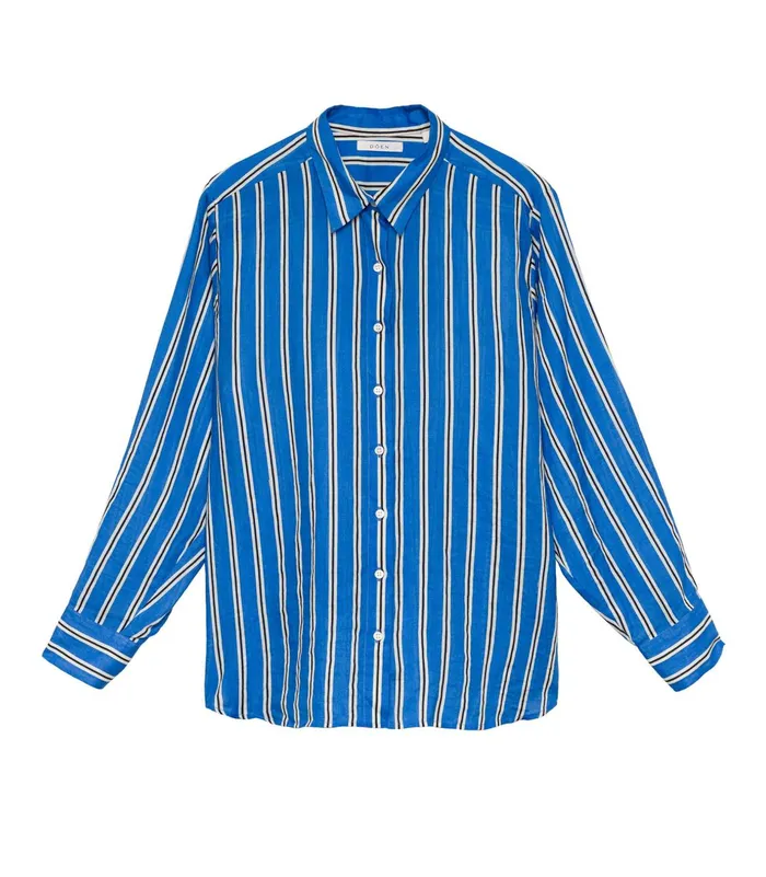 Tops Women DEN Remis Top Bleu Monaco Stripe Tops Women DEN Remis Top Bleu Monaco Stripe