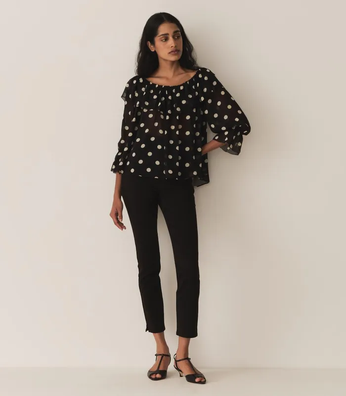 Tops Women DEN Vivian Top Solstice Sky Dot Tops Women DEN Vivian Top Solstice Sky Dot
