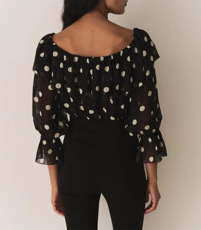 Tops Women DEN Vivian Top Solstice Sky Dot Tops Women DEN Vivian Top Solstice Sky Dot