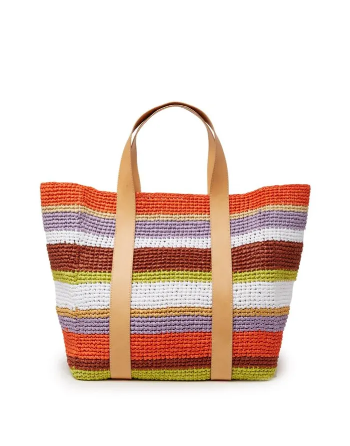 Tote Raffia Bag Multicolor White Women La Double J Bags and Pochettes
