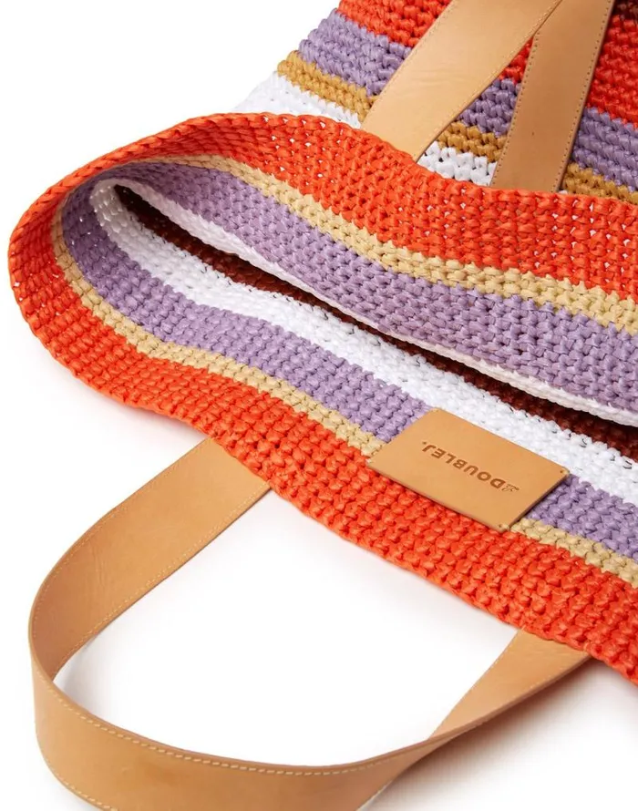 Tote Raffia Bag Multicolor White Women La Double J Bags and Pochettes Tote Raffia Bag Multicolor White Women La Double J Bags and Pochettes