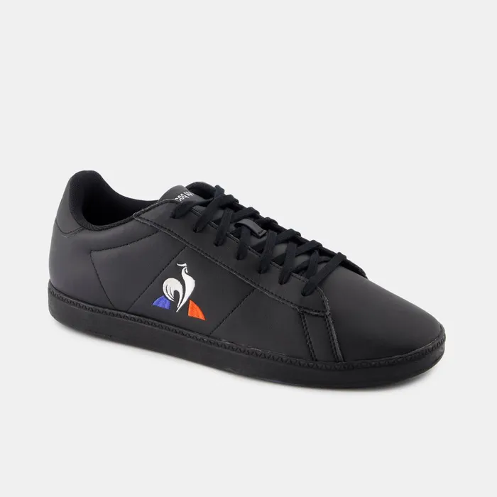 Trainers And Sneakers Men Le Coq Sportif Shoes COURTSET2 Triple Black