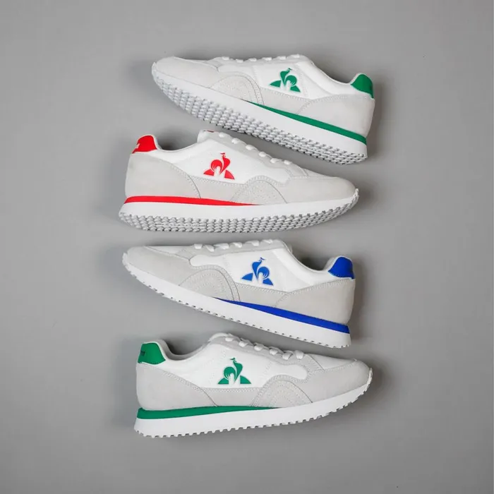 Trainers And Sneakers Men Le Coq Sportif Shoes JET STAR2 Optical Whitejolly Green