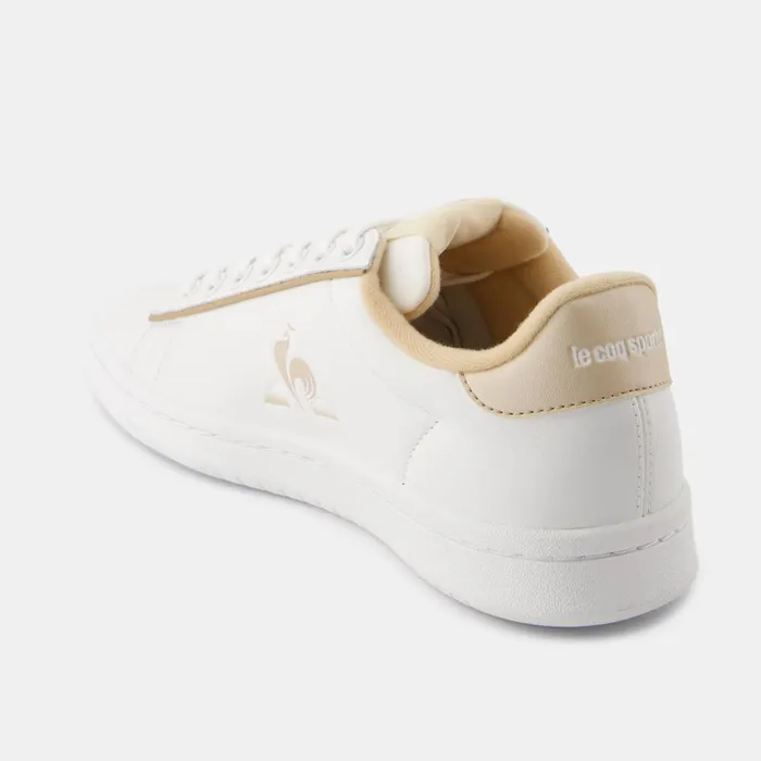 Trainers And Sneakers Women Le Coq Sportif Shoes LCS COURT CLEAN W Optical Whitefrosted Almond