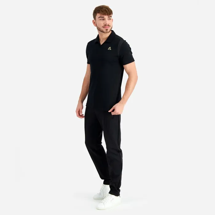 Trousers And Joggers Men Le Coq Sportif Coq D039or Trousers Slim En Milano 420gr Black