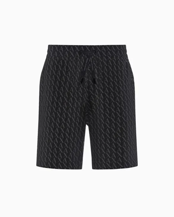 Trousers In Flowing Fabric Black Men Armani Matching Sets