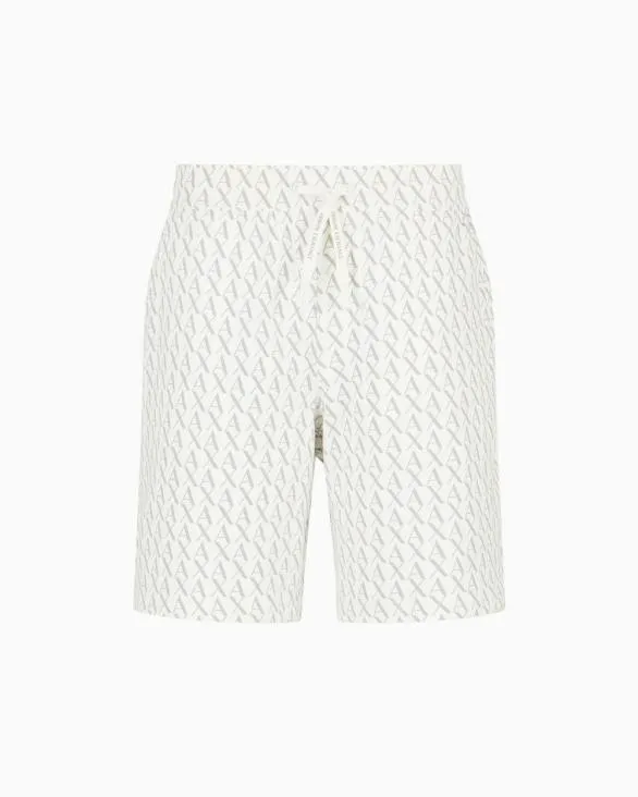 Trousers In Flowing Fabric White Men Armani Matching Sets