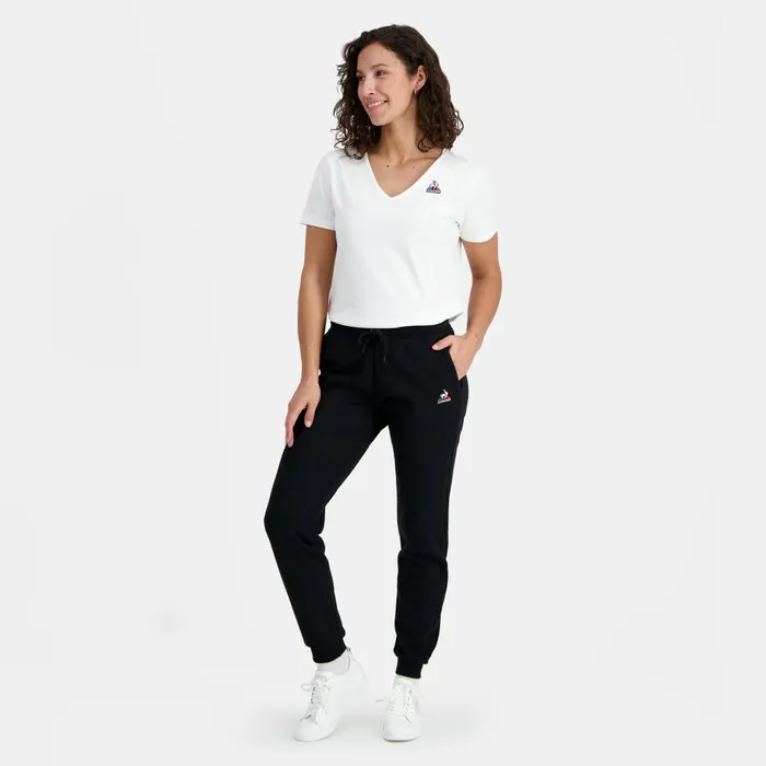 Trousers Joggers And Shorts Women Le Coq Sportif Essentiels Trousers Regular Black