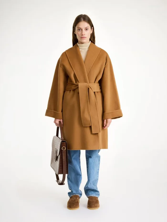 Trullas Wool Coat Raw Sugar Women By Malene Birger Coats and Jackets