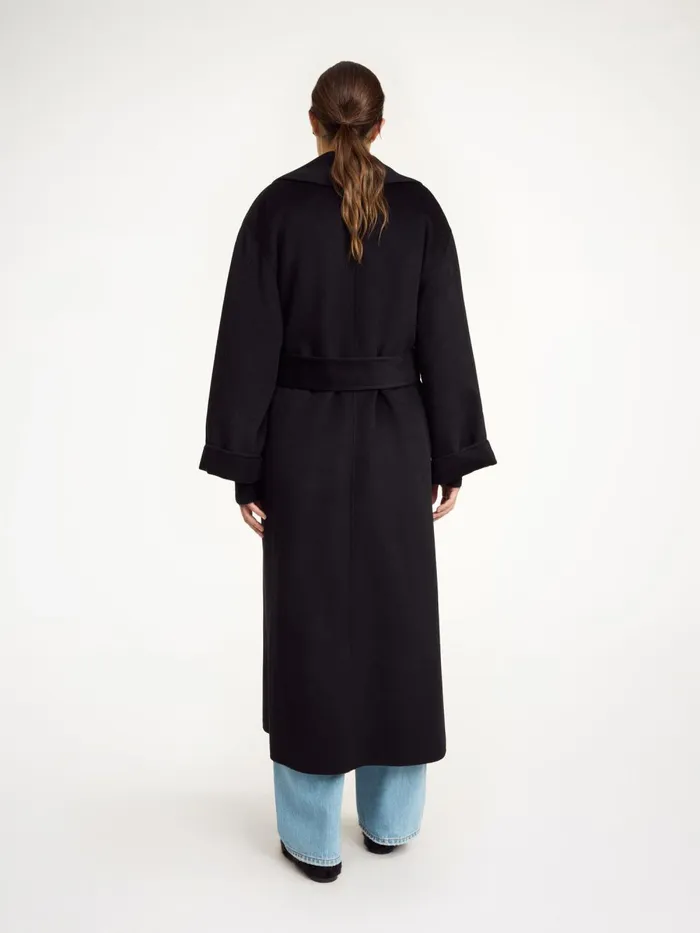 Trullem Wool Coat Black Women By Malene Birger Coats and Jackets