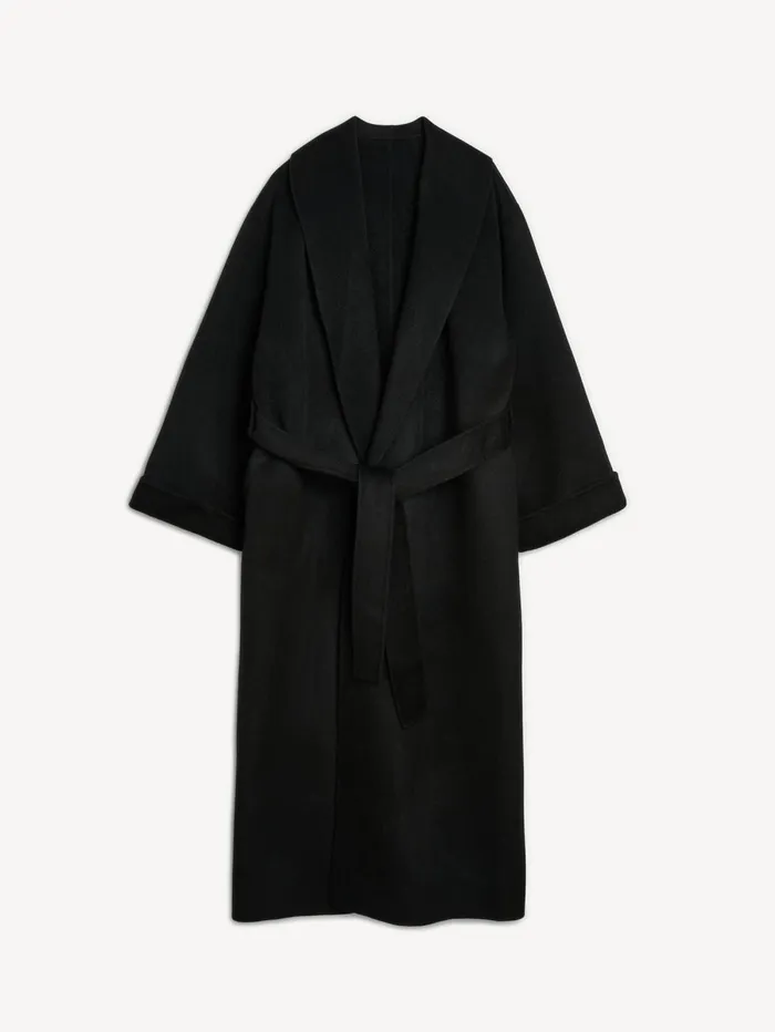 Trullem Wool Coat Black Women By Malene Birger Coats and Jackets