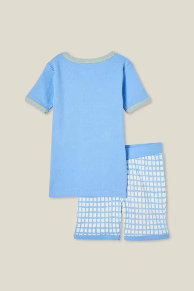 Tyler Short Sleeve Pyjama Set Dusk Bluealligator Palms GirlsBoys Cotton On Sleepwear Tyler Short Sleeve Pyjama Set Dusk Bluealligator Palms GirlsBoys Cotton On Sleepwear