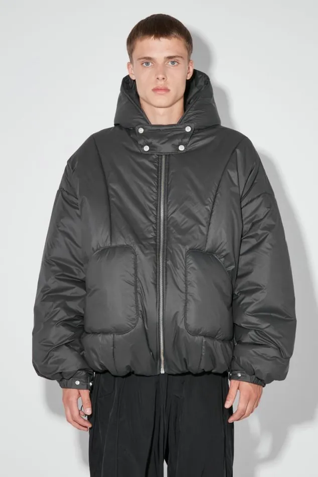 Ultra Fine Nylon Sculptural Puffer Space Grey Men MISBHV Outerwear