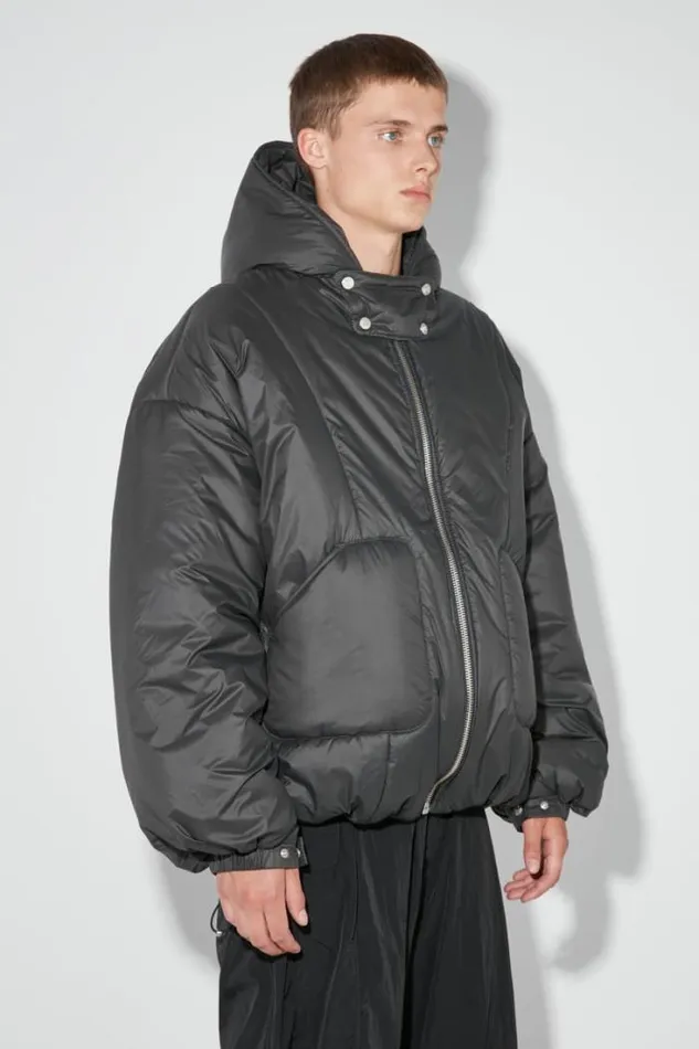 Ultra Fine Nylon Sculptural Puffer Space Grey Men MISBHV Outerwear