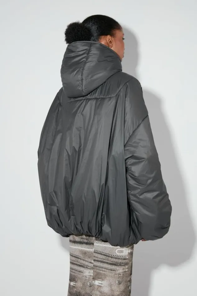 Ultra Fine Nylon Sculptural Puffer Space Grey Women MISBHV Outerwear