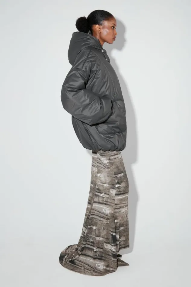 Ultra Fine Nylon Sculptural Puffer Space Grey Women MISBHV Outerwear