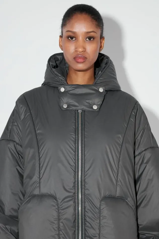 Ultra Fine Nylon Sculptural Puffer Space Grey Women MISBHV Outerwear