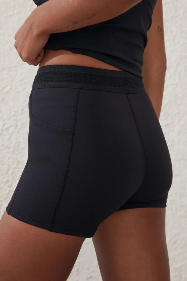 Ultra Soft Elastic Waistband Shortie Short Black Women Cotton On Shorts