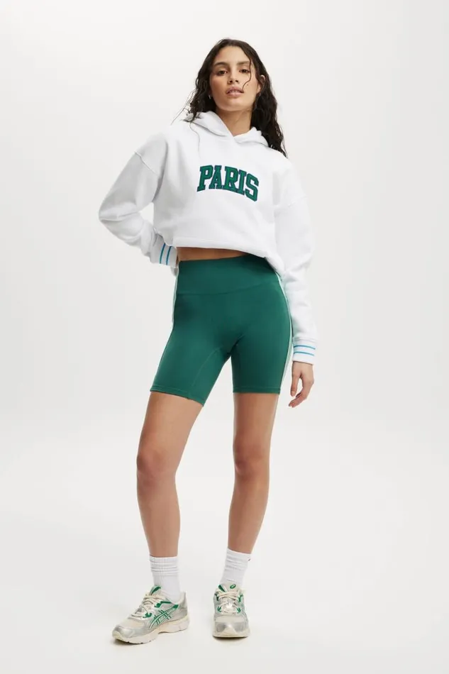 Ultra Soft Track Bike Short Sporty Green Malachite Green Women Cotton On Shorts