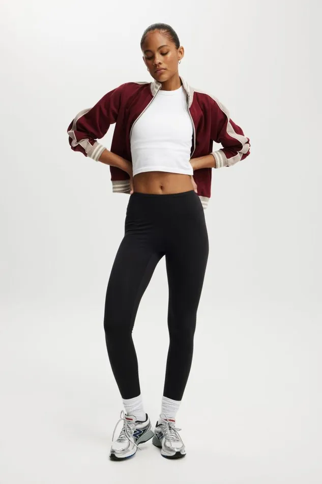Ultra Soft Track Full Length Tight Black Women Cotton On Pants