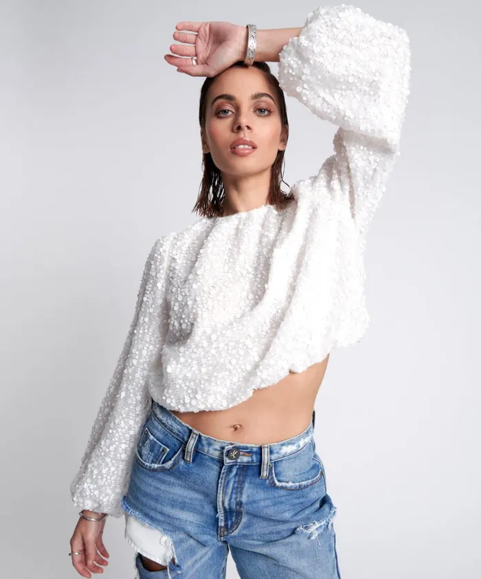 UP ALL NIGHT BUBBLE TOP Women One Teaspoon Tops