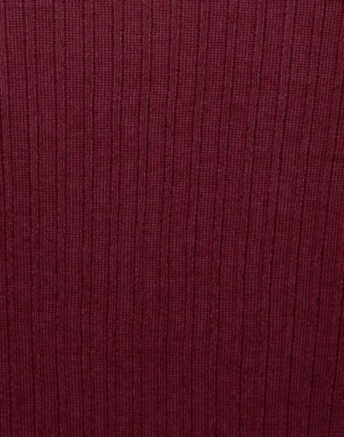 VNeck High Kick Top Solid Burgandy Women La Double J Knitwear VNeck High Kick Top Solid Burgandy Women La Double J Knitwear
