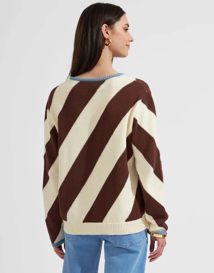 Veneziana Sweater Chocolate Women La Double J Knitwear Veneziana Sweater Chocolate Women La Double J Knitwear