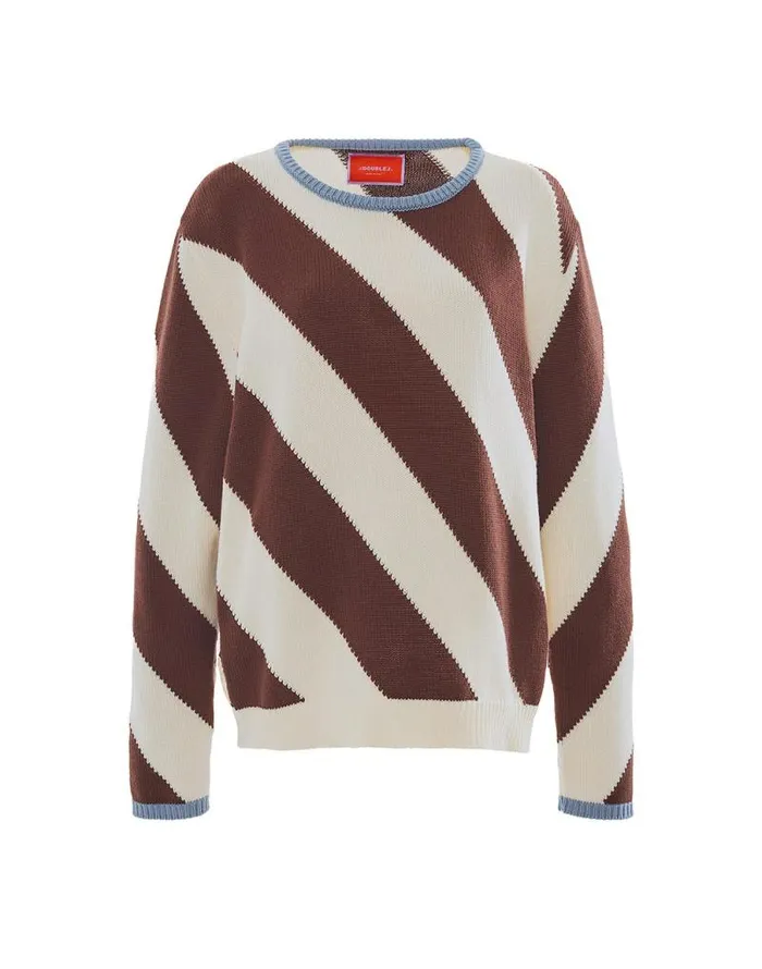 Veneziana Sweater Chocolate Women La Double J Knitwear Veneziana Sweater Chocolate Women La Double J Knitwear