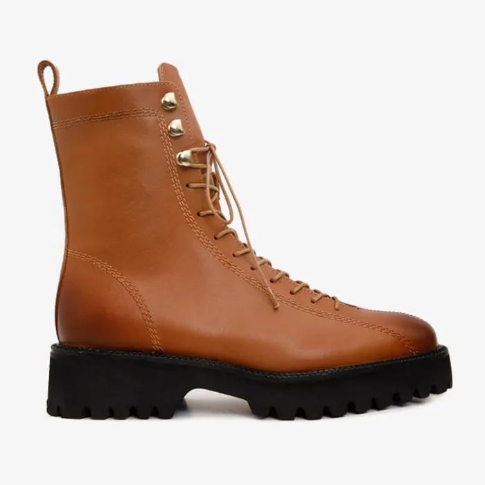 Vinci Leather Boots and Booties The Moreno Tan Leather LaceUp Mid Calf Boot 8211 Women Vinci Leather Boots and Booties The Moreno Tan Leather LaceUp Mid Calf Boot 8211 Women