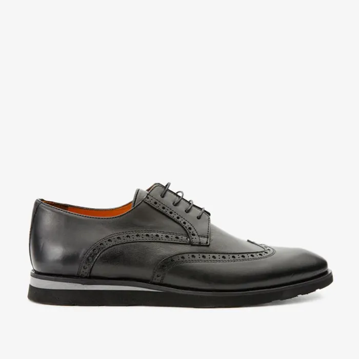 Vinci Leather Dress Shoes The Molise Black Wingtip Semi Brogue Derby Shoe 8211 Men Vinci Leather Dress Shoes The Molise Black Wingtip Semi Brogue Derby Shoe 8211 Men