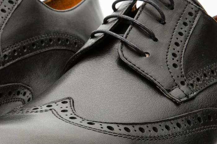 Vinci Leather Dress Shoes The Molise Black Wingtip Semi Brogue Derby Shoe 8211 Men