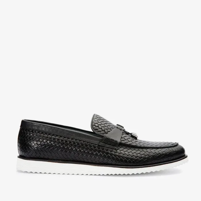 Vinci Leather Dress Shoes The Sperry Black Leather Tassel Loafer Shoe 8211 Men