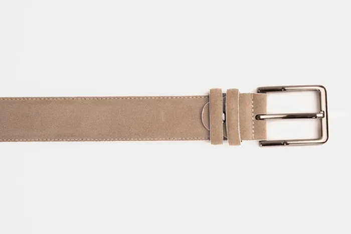 Vinci Leather Leather Belts The Bari Beige Leather Belt 8211 Men