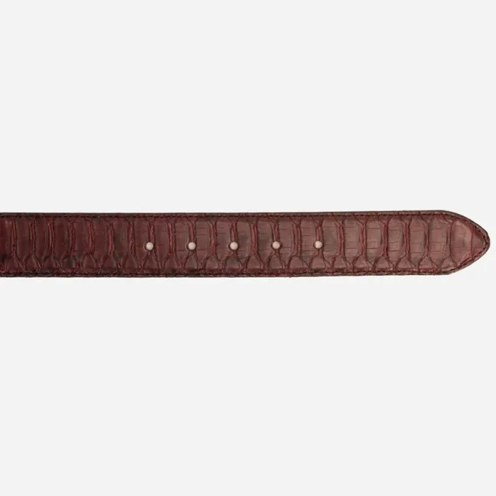 Vinci Leather Leather Belts The Boss Burgundy Python Sneak Leather Leather Belt 8211 Men