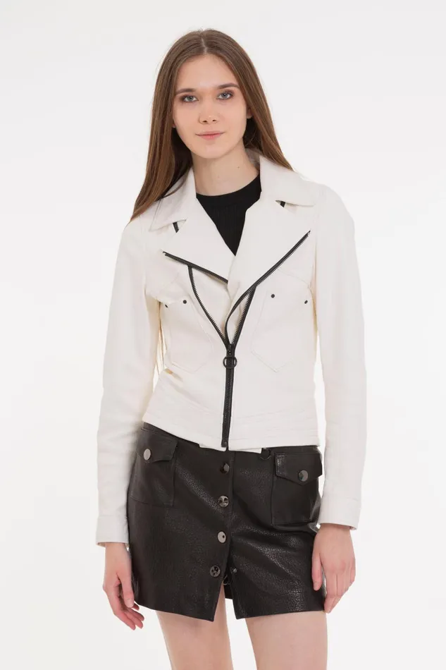 Vinci Leather Leather Jackets The Alomartes White Leather Jacket 8211 Women