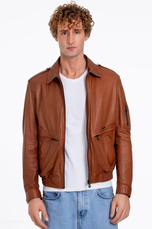 Vinci Leather Leather Jackets The Leureles Tan Leather Jacket 8211 Men
