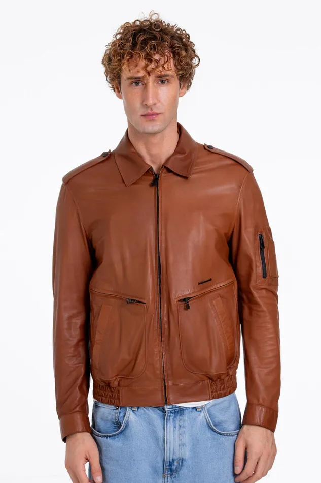 Vinci Leather Leather Jackets The Leureles Tan Leather Jacket 8211 Men