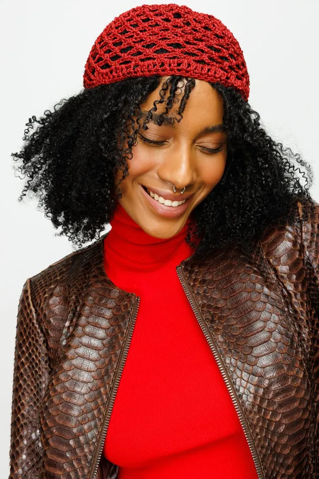 Vinci Leather Leather Jackets The Mekke Pythn Skin Leather Jacket Brown 8211 Women