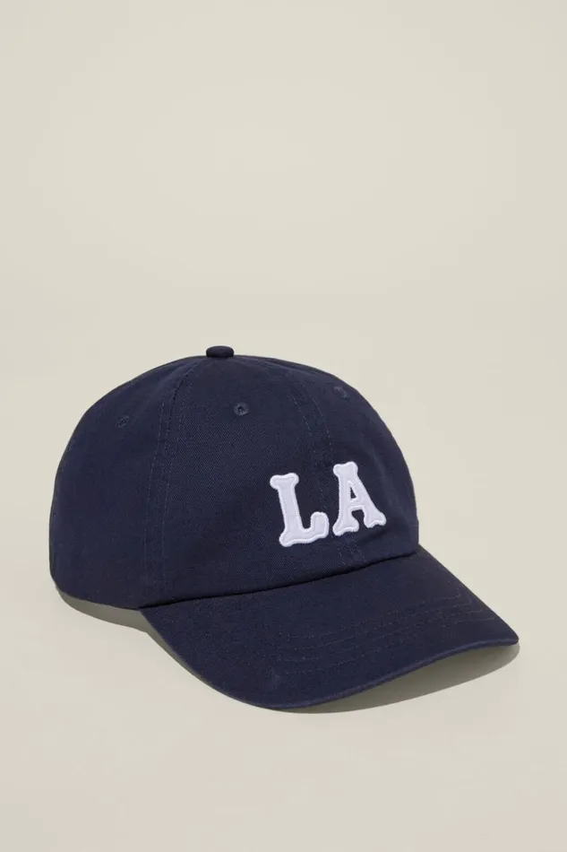 Vintage Dad Hat Washed Navyla Men Cotton On Hats