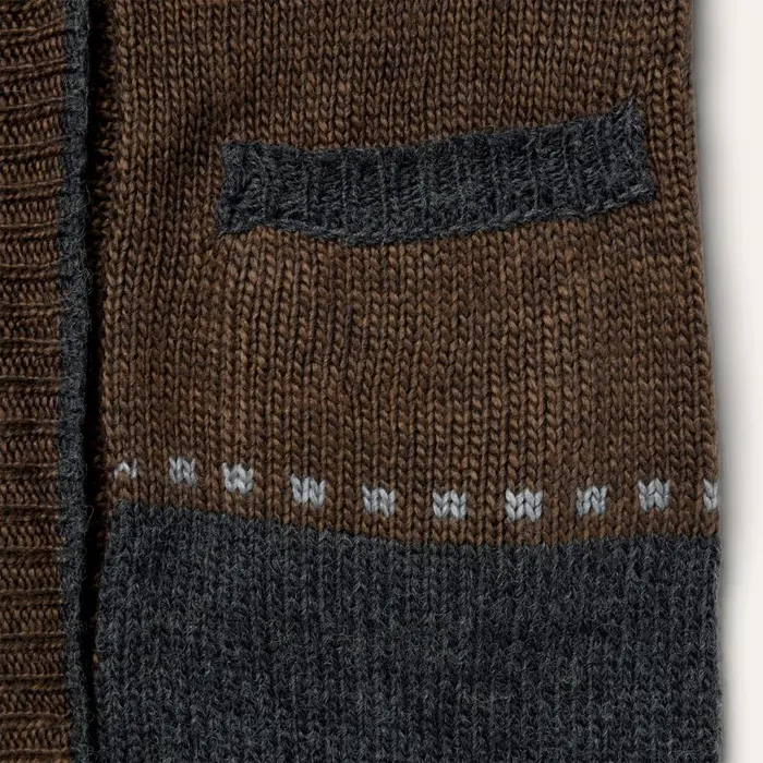 Vintage Steer Head Cardigan Brown Women Stetson Sweaters