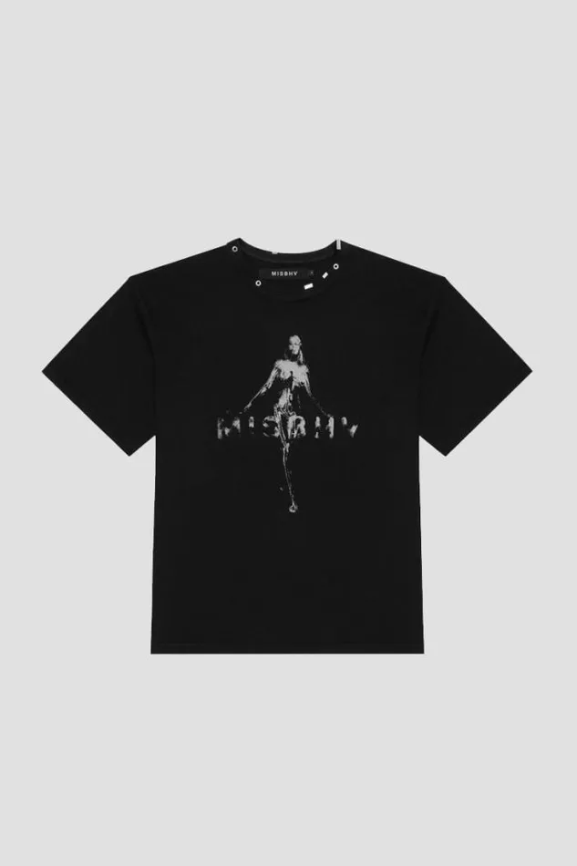 Vintage TShirt Black WomenMen MISBHV TShirts