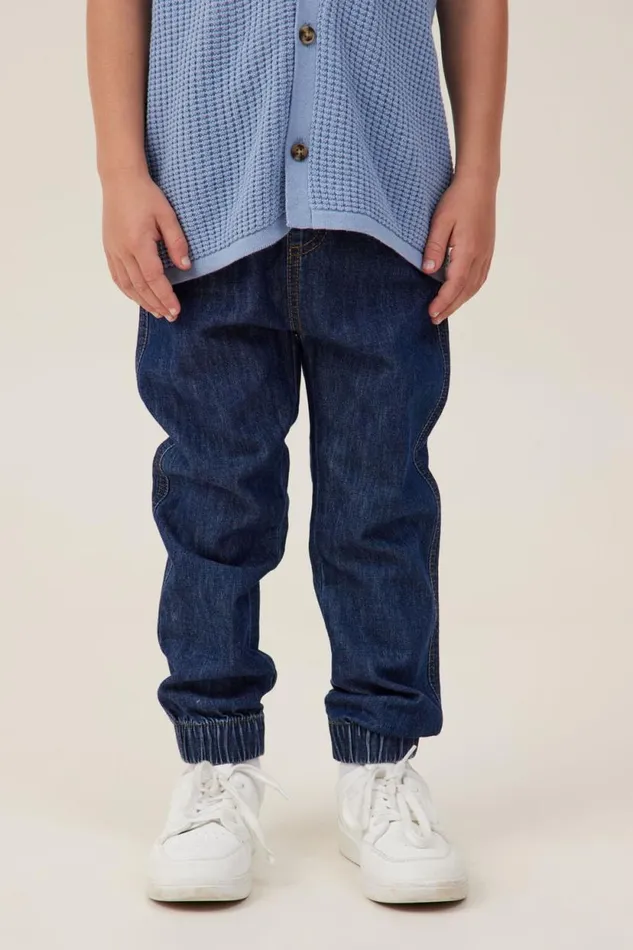 Will Cuffed Pant Sorrento Dark Blue Boys Cotton On Pants and Jeans